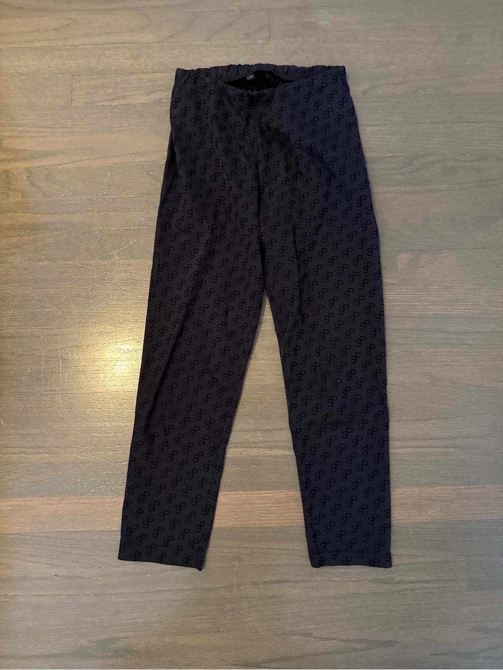 Saks Potts Black Logo Capri Leggings - Picture 1 of 1